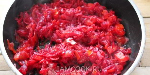 постный борщ с фасолью и килькой