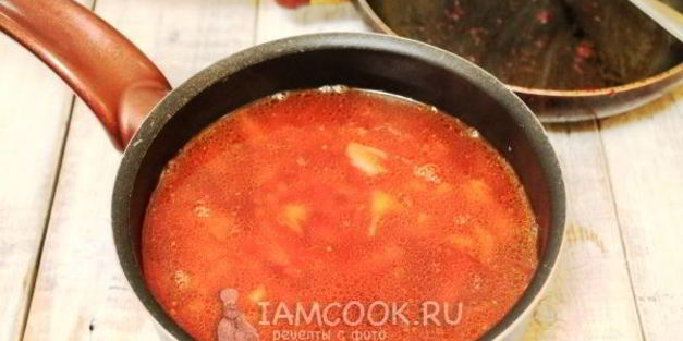 постный борщ с грибами и фасолью