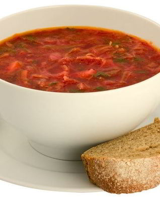 Постный борщ с килькой