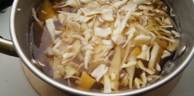 постный борщ с нутом и грибами