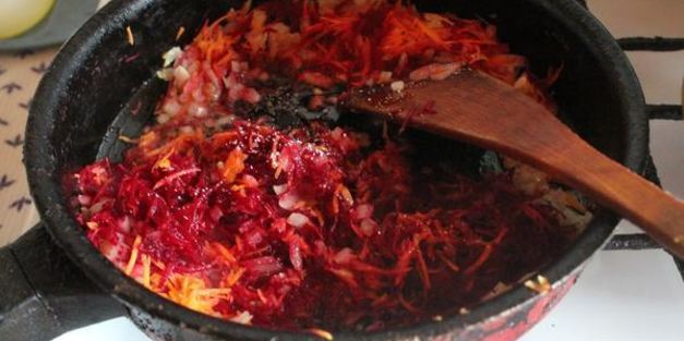 постный борщ