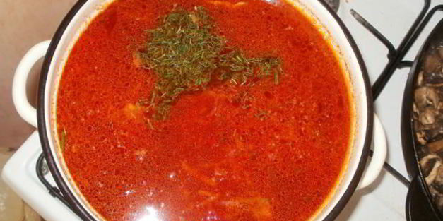 правильный украинский борщ