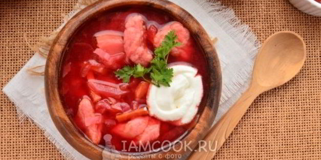 украинский борщ с галушками