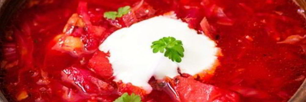 Украинский холодный борщ