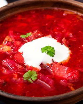 Украинский холодный борщ