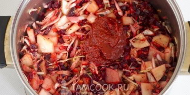 вегетарианский борщ с семечками