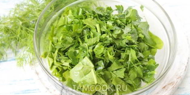 заморозка для зеленого борща на зиму