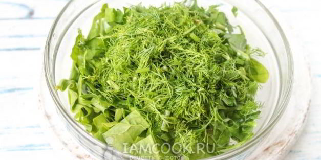 заморозка для зеленого борща на зиму