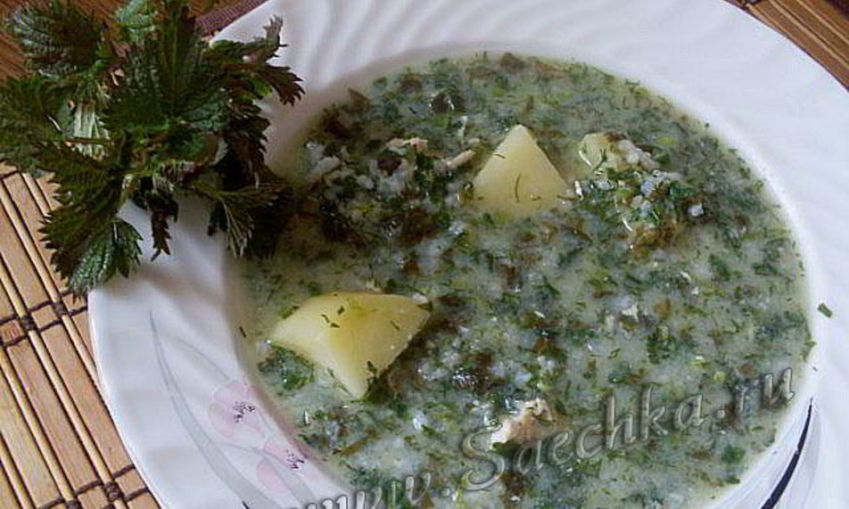 Рецепт зеленый борщ с крапивой