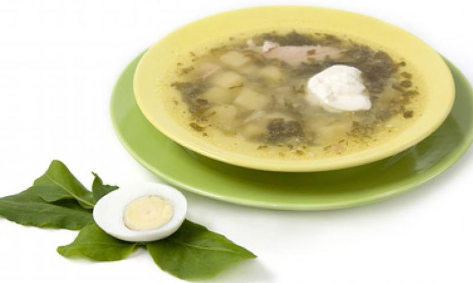 Рецепт зеленого борща со сметаного