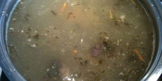 зеленый борщ