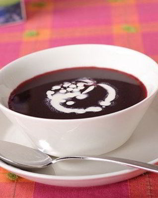 Черничный суп