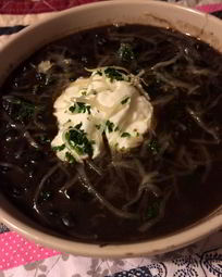 Суп с копченостями