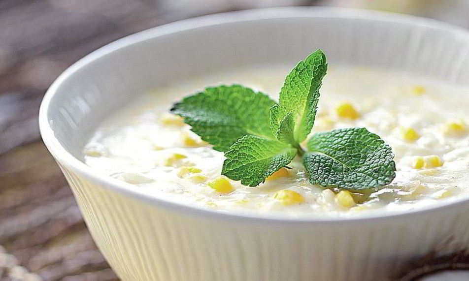 Рецепт десертный суп из кукурузы с кокосовым молоком