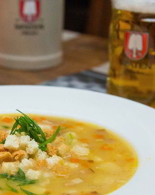 Гороховый суп с копченостями