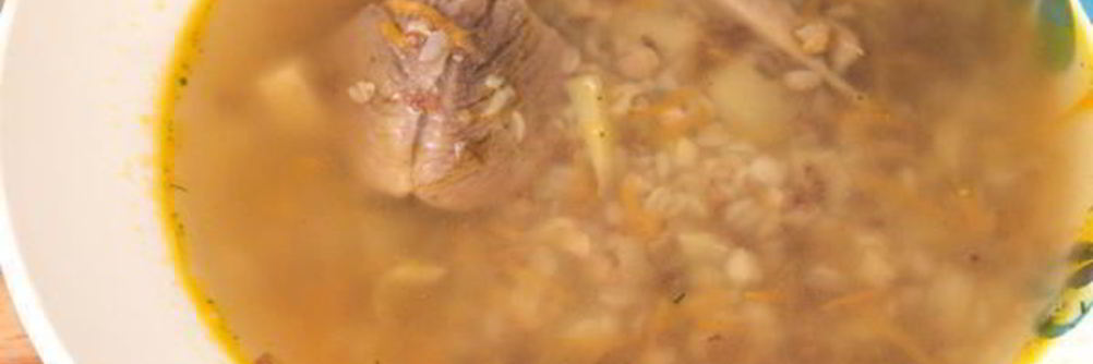 Гречневый суп на индейке