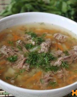 Гречневый суп с мясом
