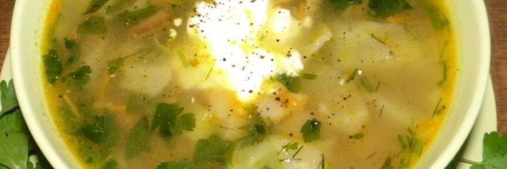 Грибной суп с капустой