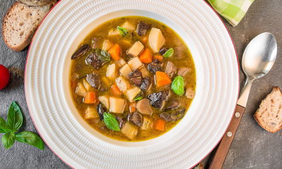 Рецепт грибной суп с корнеплодами