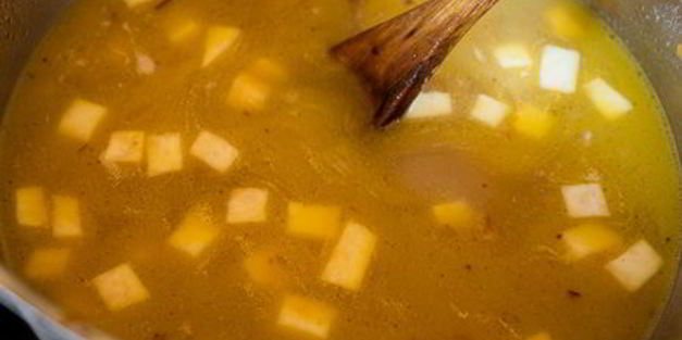 грибной суп с корнеплодами