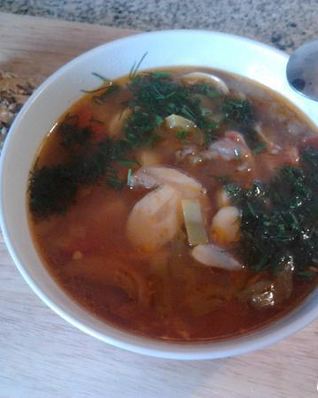 Грибной суп с паприкой