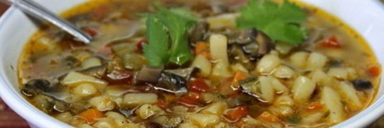 Грибной суп с перловкой