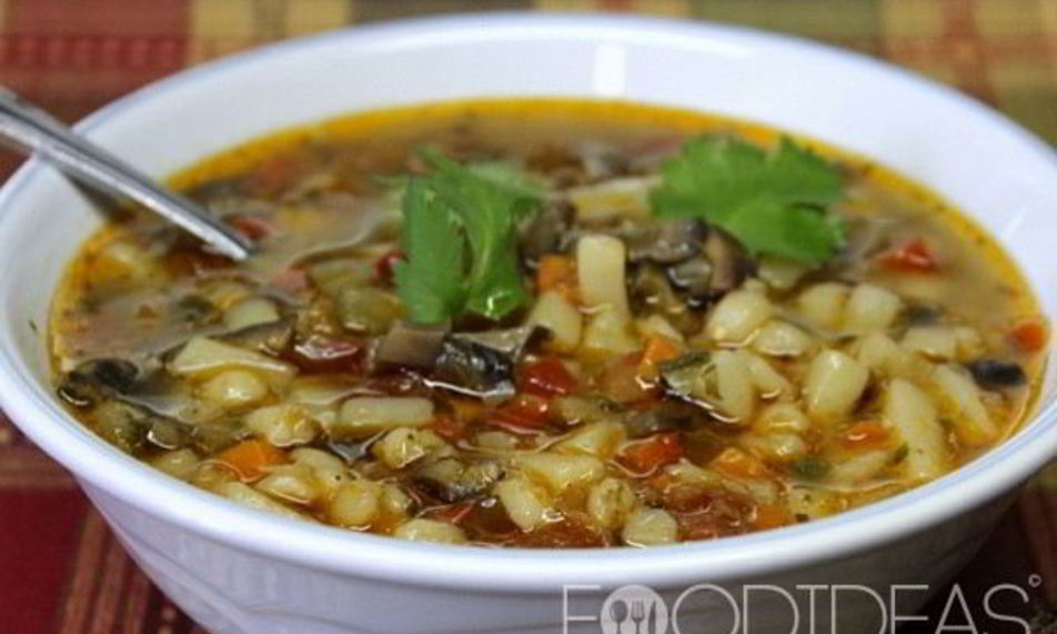 Рецепт грибной суп с перловкой