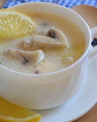 Грибной суп с плавленым сыром