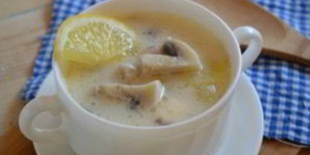 грибной суп с плавленым сыром