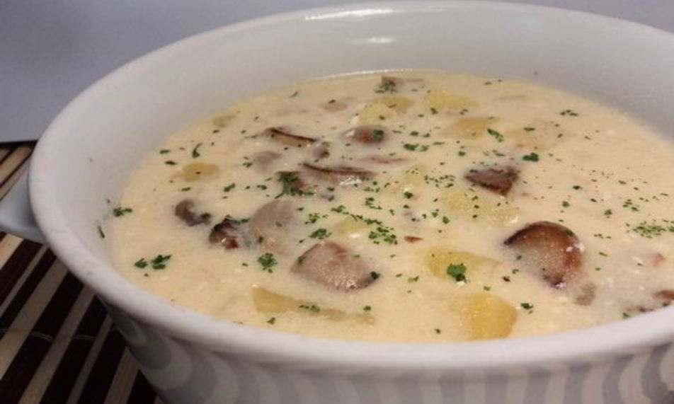 Рецепт грибной суп с сыром и куриным филе