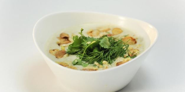 картофельно-грибной крем-суп