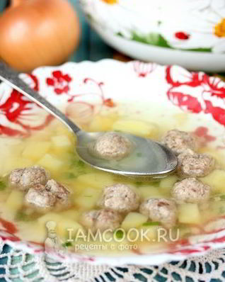 Картофельный суп с фрикадельками