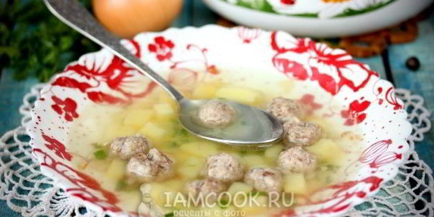 картофельный суп с фрикадельками