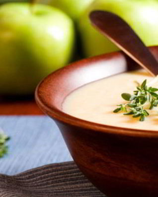 Картофельный суп с сыром