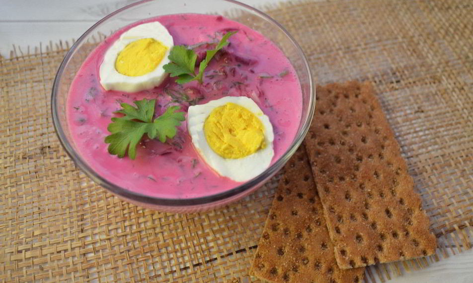 Рецепт кефирный суп со свеклой