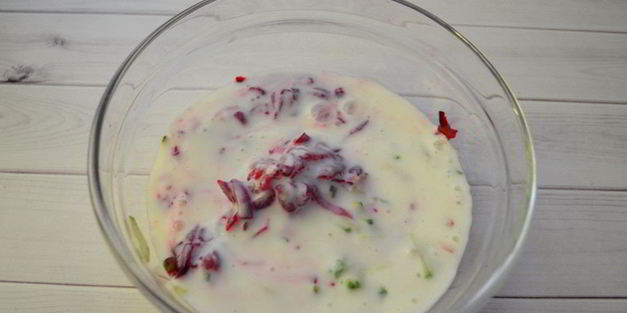 кефирный суп со свеклой