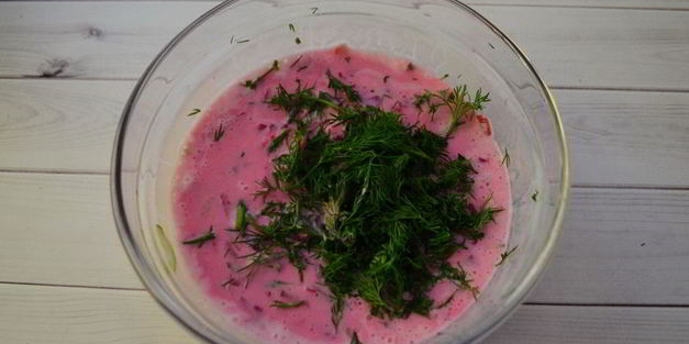 кефирный суп со свеклой