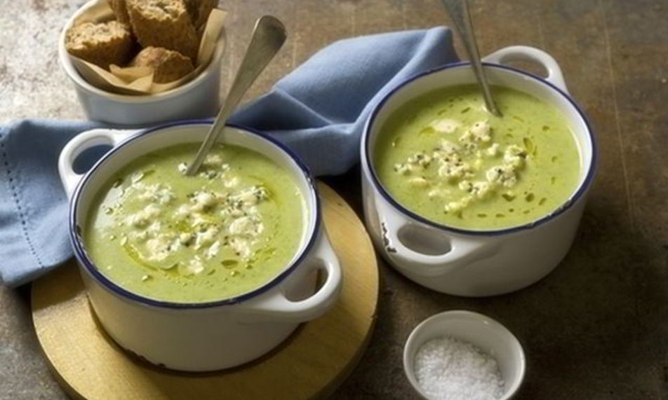 Рецепт крем-суп из брокколи с голубым сыром