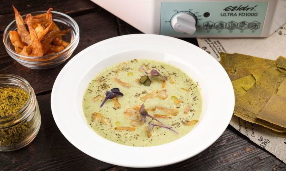 Рецепт крем-суп из брокколи с креветками