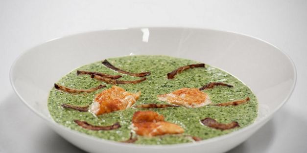 крем-суп из шпината