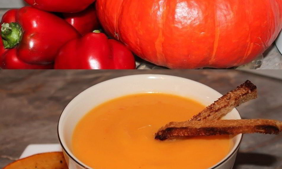 Рецепт крем-суп из тыквы и болгарского перца