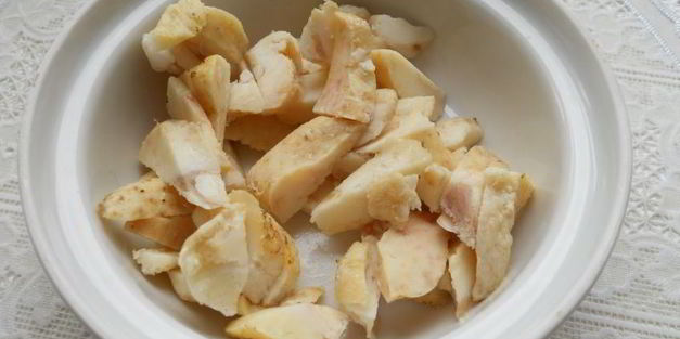 крем-суп морковно-картофельный со шкварками из утиного жира