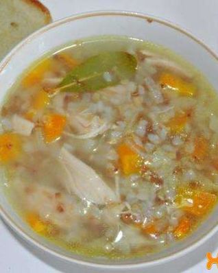 Куриный гречневый суп