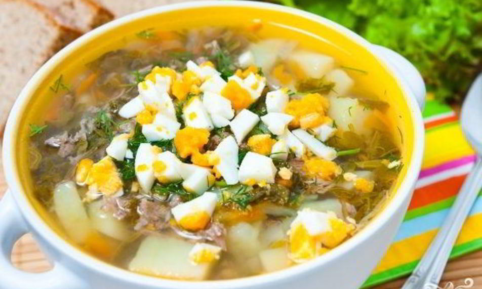 Рецепт куриный суп со щавелем