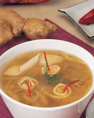 Легкий азиатский куриный суп