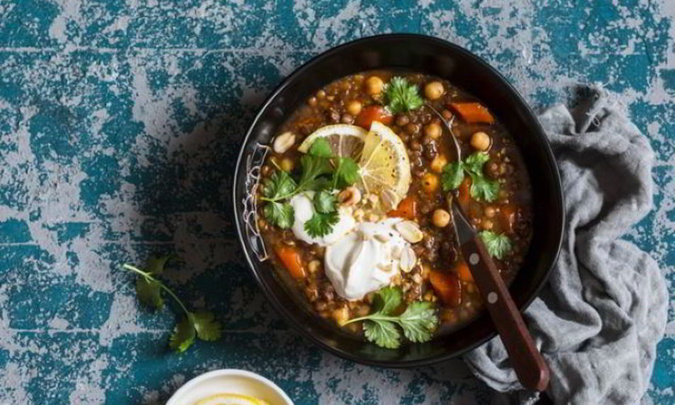 Рецепт марокканский суп с нутом и чечевицой