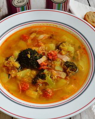 Мужской суп с чечевицей и