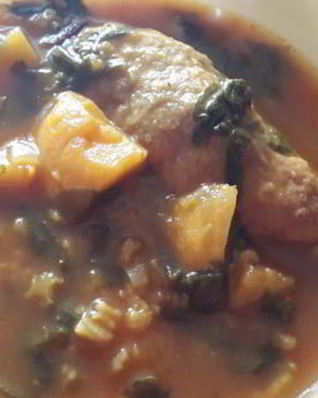 Мясные куббэ в кислом супе