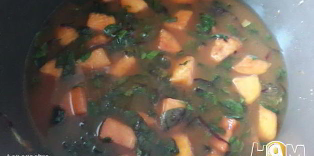 мясные куббэ в кислом супе