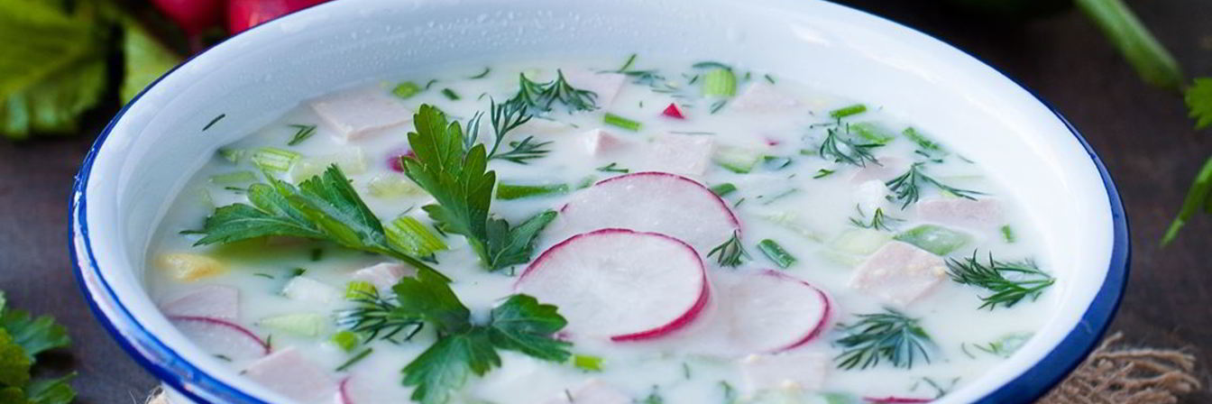 Окрошка на кефире